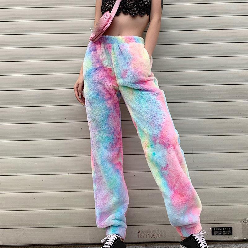Women' Pants & Capris Winter Casual Faux Fur Woolen Warm Harem Women Streetwear Tie Dye Print Trousers Pockets High Waist Baggy, As picture
Women' Pants & Capris Winter Casual Faux Fur Woolen Warm Harem Women Streetwear Tie Dye Print Trousers Pockets High Waist Baggy, As picture