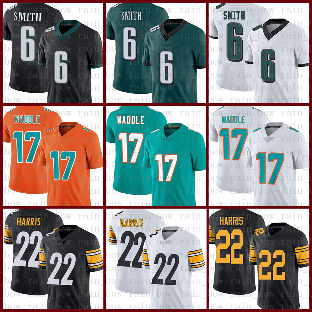 Miami Dolphin American football jersey 17 Jaylen Waddle Philadelphia Eagles 6 DeVonta Smith Pittsburgh Steelers New 22 Najee, Black;red
Miami Dolphin American football jersey 17 Jaylen Waddle Philadelphia Eagles 6 DeVonta Smith Pittsburgh Steelers New 22 Najee, Black;red