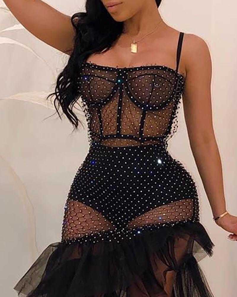 Women Elegant Formal Gown Maxi Dress Long Party Club Dress 2xl 3XL Sheer Mesh Slit Black Party Dress Without Lining 210716