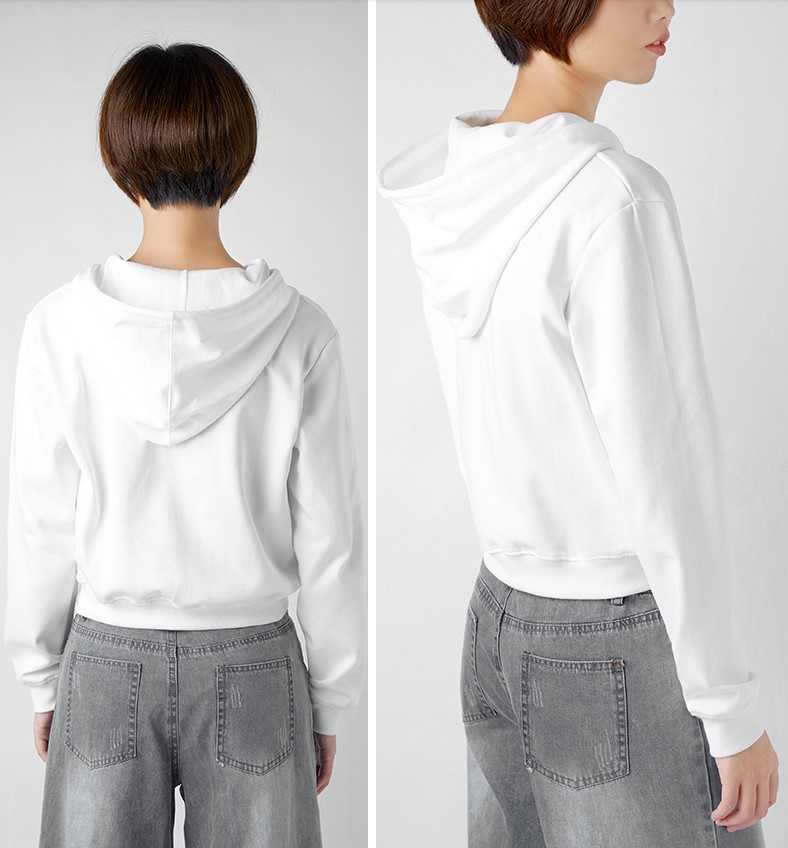 black pink white hoodie women kpop solid aesthetic sweatshirt korean harajuku hoodies woman crop top autumn winter clothes 210910