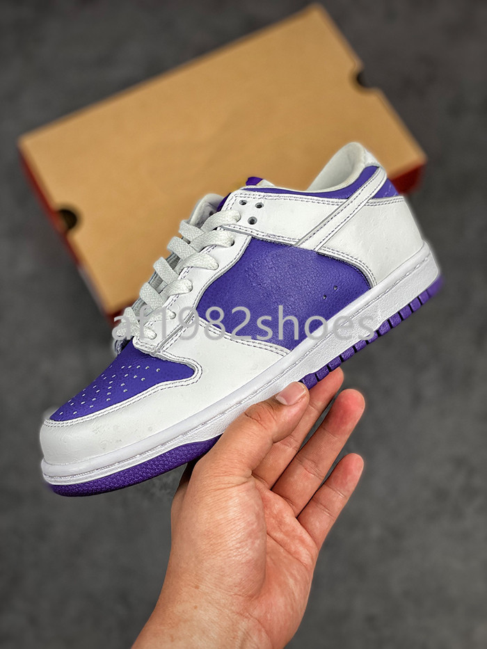 Flip the Old School DunkSB Low Running Shoes White Purple Leather Sports Sneakers Outdoor Mens Womens Skateboard Trainers Chaussures
Flip the Old School DunkSB Low Running Shoes White Purple Leather Sports Sneakers Outdoor Mens Womens Skateboard Trainers Chaussures