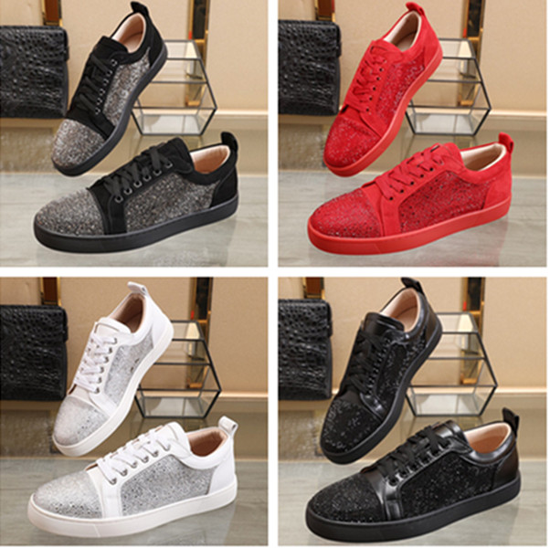 2021 (With Box,Dust Bag) Top Quality Reds Bottom Shoes Sneaker Rhinestone Strass Sneakers Red Sole Women Men Flats Fashion Casual Shoe
2021 (With Box,Dust Bag) Top Quality Reds Bottom Shoes Sneaker Rhinestone Strass Sneakers Red Sole Women Men Flats Fashion Casual Shoe