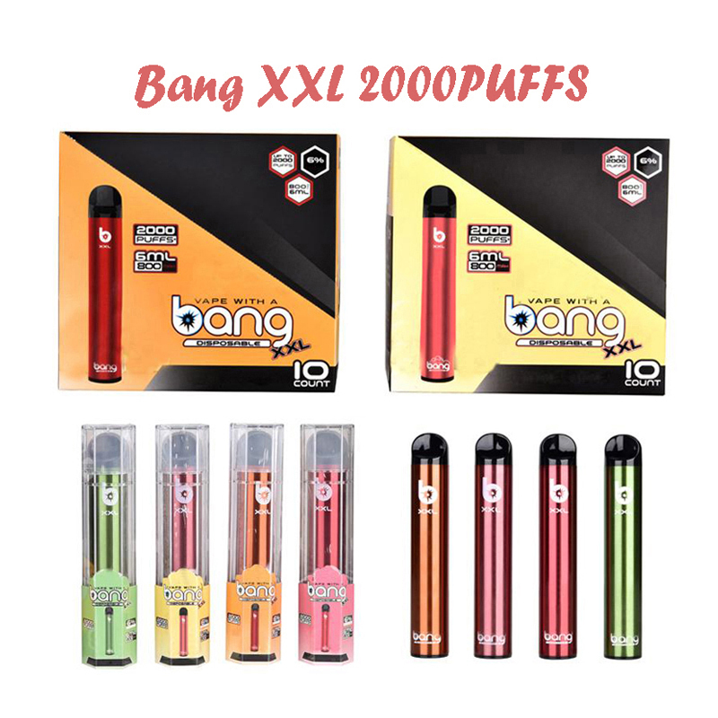 Bang XXL E cigarette Disposable Vape Pen Device 2000puffs Kit Prefilled Cartridge Oil Pod Vs Puff Bar Plus Elf ULTRA Stick Pens USA in Stock
Bang XXL E cigarette Disposable Vape Pen Device 2000puffs Kit Prefilled Cartridge Oil Pod Vs Puff Bar Plus Elf ULTRA Stick Pens USA in Stock