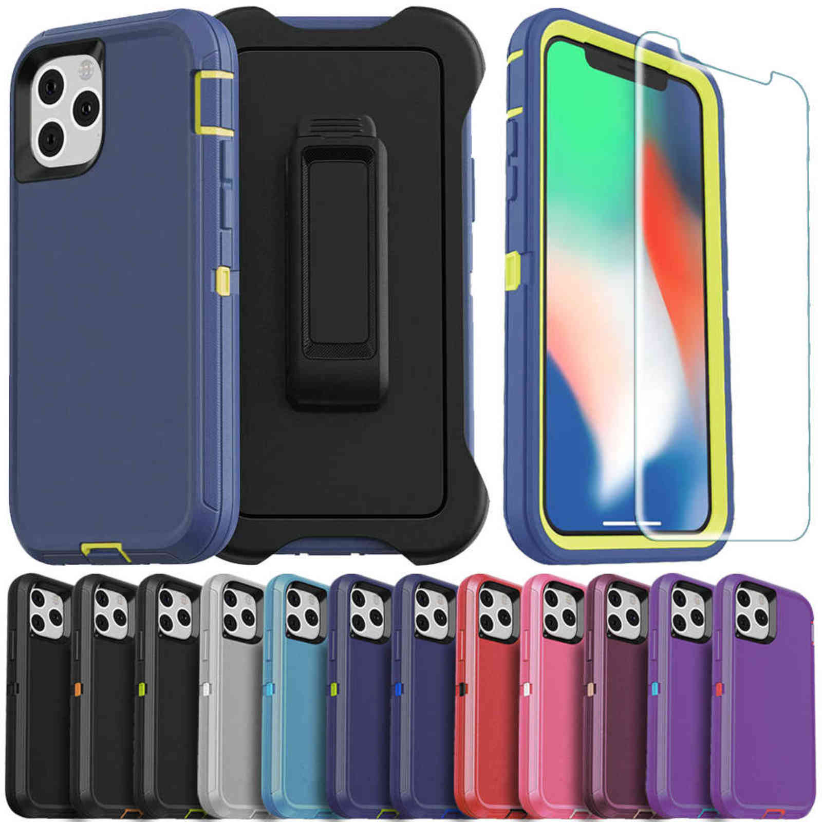 High Impact Hybrid Shockproof Cover Case for iPhone 12 13 Pro Max X XS Max XR Heavy Duty Protection Phone Cases & Tempered Glass Y1028, Case clip glass
High Impact Hybrid Shockproof Cover Case for iPhone 12 13 Pro Max X XS Max XR Heavy Duty Protection Phone Cases & Tempered Glass Y1028, Case clip glass