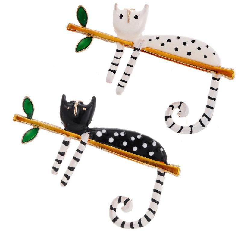 Pins, Brooches Fashion Wave Point Cat Sleeping On The Tree Enamel Collar Badge Corsage Jewelry Accessories, Gray
Pins, Brooches Fashion Wave Point Cat Sleeping On The Tree Enamel Collar Badge Corsage Jewelry Accessories, Gray