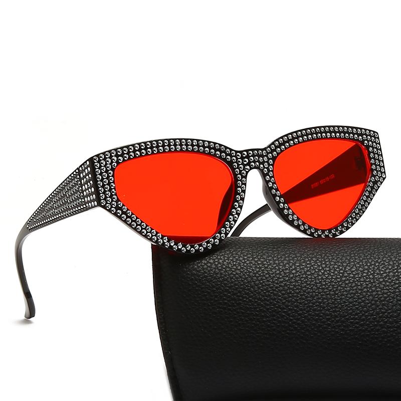 Sunglasses Fashion Cat Eye With Diamond Design Women Personality Sun Glasses Shades UV400 Eyewear, White;black
Sunglasses Fashion Cat Eye With Diamond Design Women Personality Sun Glasses Shades UV400 Eyewear, White;black