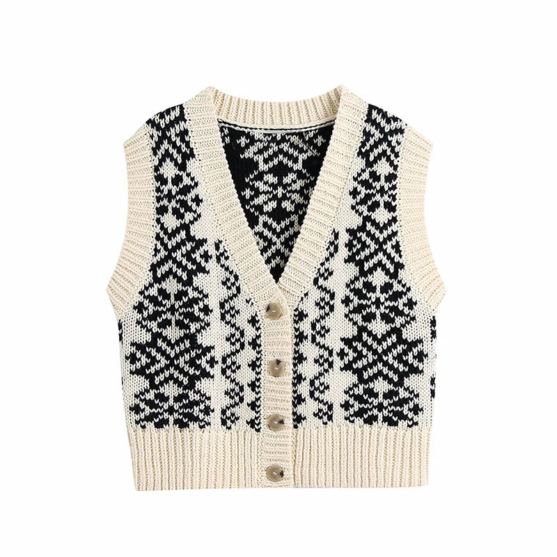 V-neck Single-Breasted knitted Vest Women' Sweater Autumn And Winter Loose Wild Vest Sleeveless Cardigan 210520, Multi
V-neck Single-Breasted knitted Vest Women' Sweater Autumn And Winter Loose Wild Vest Sleeveless Cardigan 210520, Multi