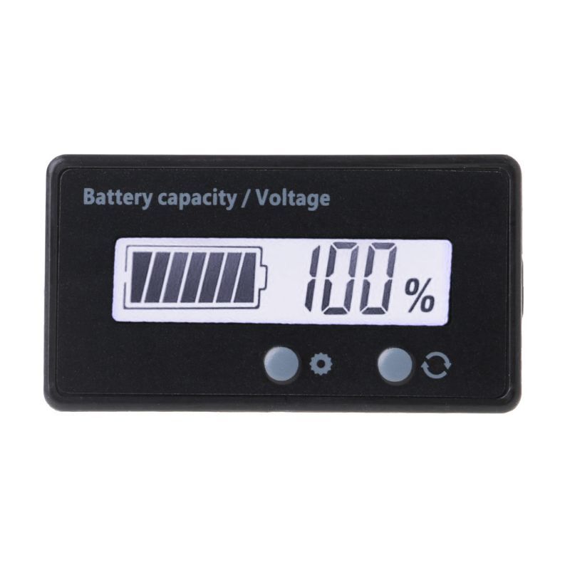 12V/24V/36V/48V Lcd Acid Lead Lithium Battery Capacity Voltage Indicator Electric Motorcycle Scooter Battery Tester