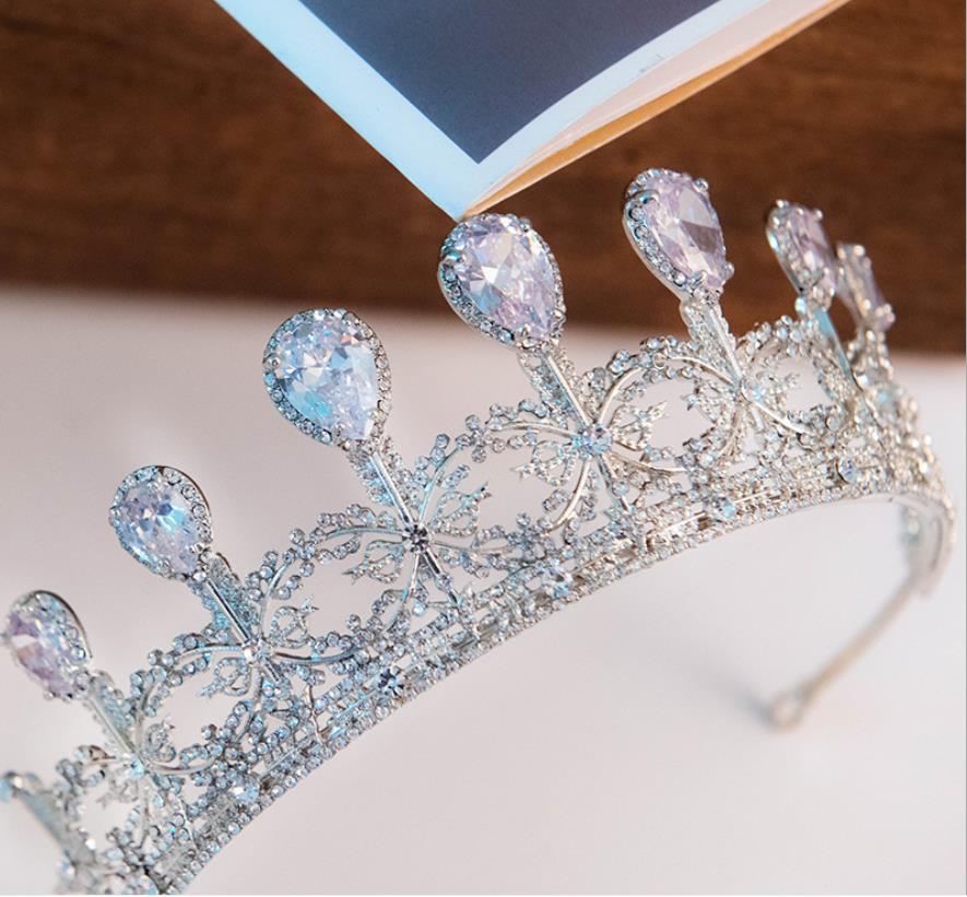 Headpieces Diamonds Sparkly Wedding Tiara Crown Crystal Bridal Hair Accessories Headpieces Pageant Prom Queen Princess Headpieces