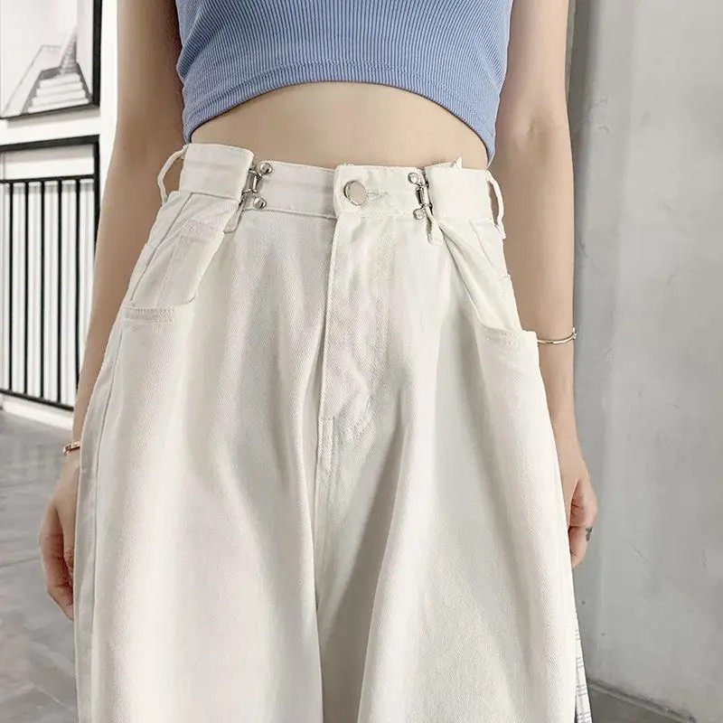 2021 Spring White Plus Size High Waist Jeans Streetwear Wide Leg Pants Womens Fashion Trousers Full Length Loose Denim Pants
2021 Spring White Plus Size High Waist Jeans Streetwear Wide Leg Pants Womens Fashion Trousers Full Length Loose Denim Pants