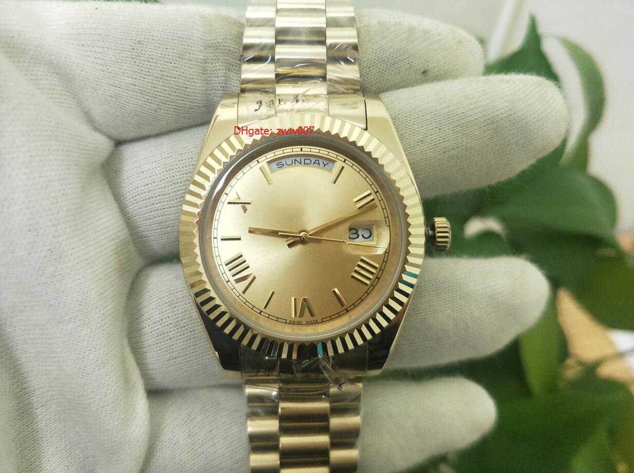 Topselling High Quality Wristwatches 18K Yellow Gold 228238 41mm Stainless Steel Asia 2813 Movement Automatic Mechanical Mens Watch Watches, Slivery;brown
Topselling High Quality Wristwatches 18K Yellow Gold 228238 41mm Stainless Steel Asia 2813 Movement Automatic Mechanical Mens Watch Watches, Slivery;brown