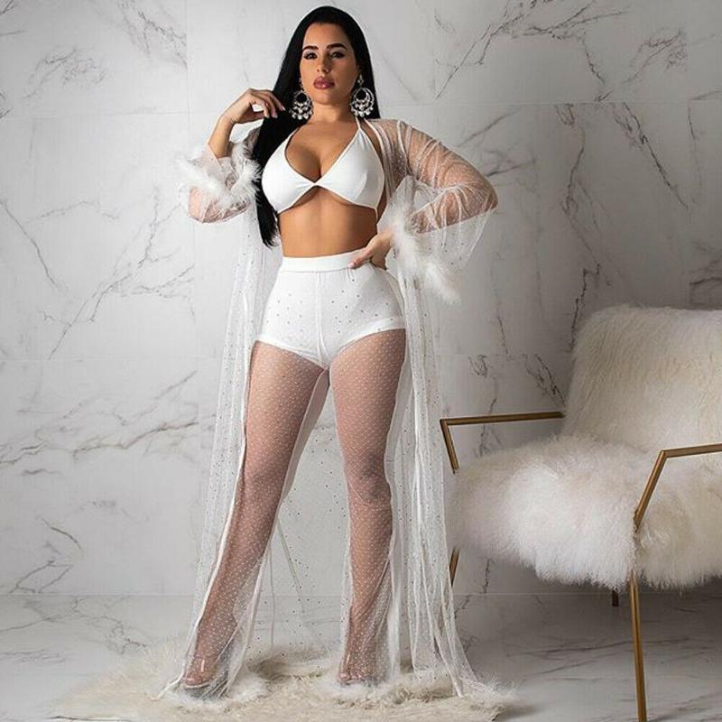 Women Bling Sequins Cover Up Open Mesh Cardigan Summer Lace Crochet Bikini Swimwear Beach Dress Bathing Suit Sarongs
Women Bling Sequins Cover Up Open Mesh Cardigan Summer Lace Crochet Bikini Swimwear Beach Dress Bathing Suit Sarongs