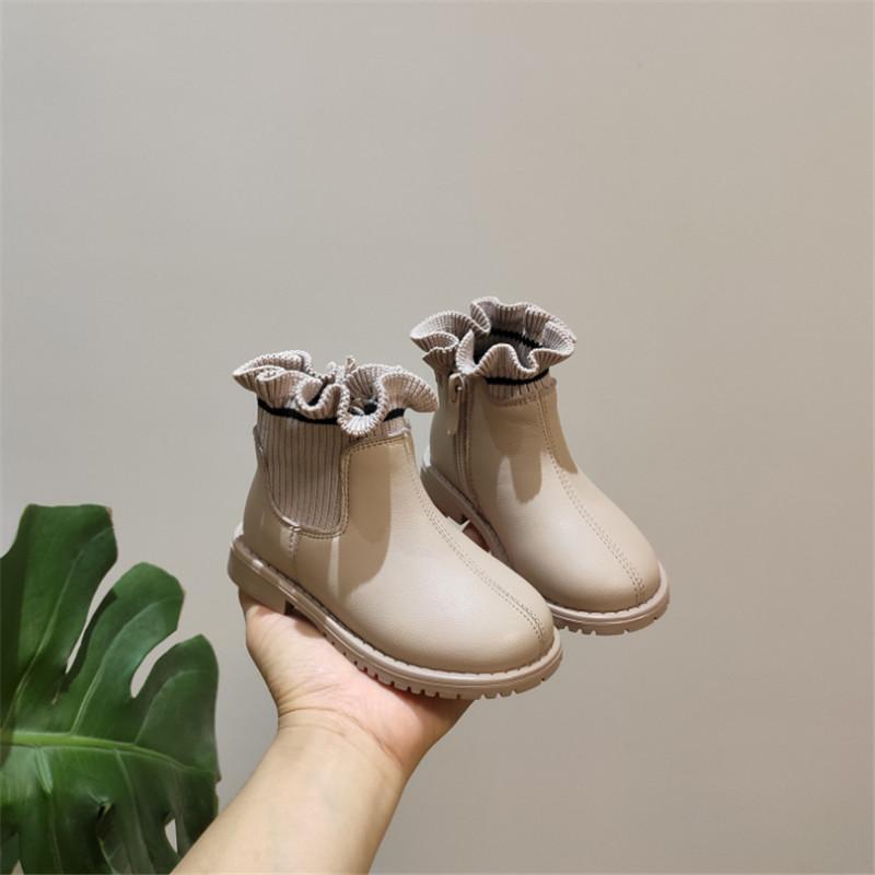 Boots Autumn Children Toddler Kids Shoes Genuine Leather Ruffle Zip WaterProof Fashion Breathable Girls Size 21-30, Black;grey
Boots Autumn Children Toddler Kids Shoes Genuine Leather Ruffle Zip WaterProof Fashion Breathable Girls Size 21-30, Black;grey
