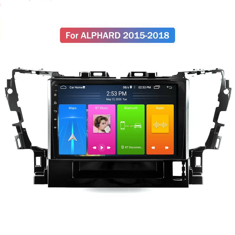 Lecteur multimédia dvd de voiture 2-Din 9 pouces écran tactile full HD 1080P MP5 pour TOYOTA ALPHARD 2015-2018