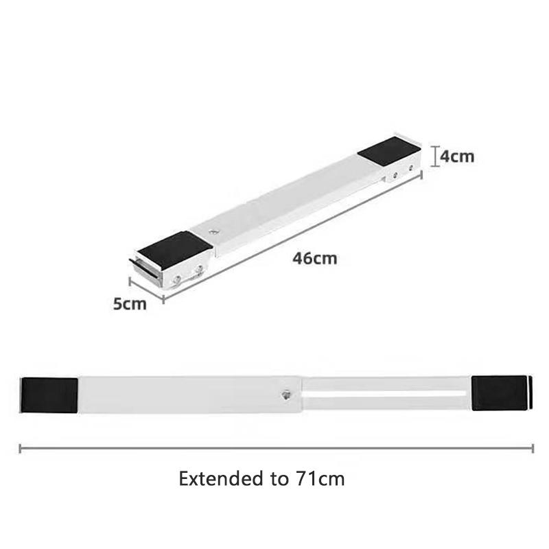 2pcs Washing Machine Stand Movable Adjustable Refrigerator Base Mobile Roller Bracket 24 Wheel Dryer Holder Bath Mats