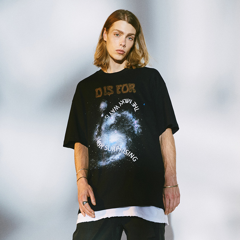 9615# #ovdy 20ss guochao brand neutral tee unknown collision loose men's short sve t-shirt, White;black
9615# #ovdy 20ss guochao brand neutral tee unknown collision loose men's short sve t-shirt, White;black