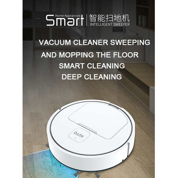 Smart Sweeper Robot Vacuum Cleaners Simple Operation Super Suction No Noise USB Charging High Capacity Factory Straight Hair318u