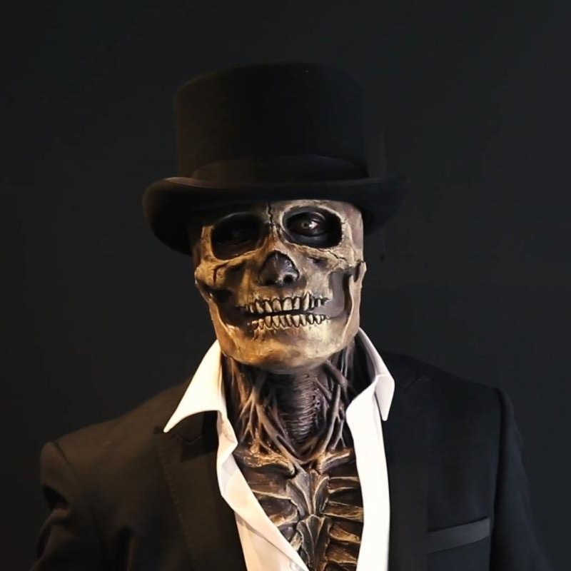 Halloween Biochemical Skull Mask Moving Mouth Terror Full Skull Mask Halloween Party Role-playing Props Latex Full Headgear Y0913
Halloween Biochemical Skull Mask Moving Mouth Terror Full Skull Mask Halloween Party Role-playing Props Latex Full Headgear Y0913