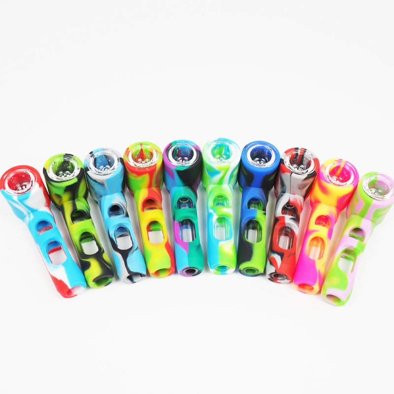 Titan Hand Pipe With Silicone Case Glass Smoking Pipes Oil Rig Tobacco Pyrex Colorful Cute Bong
Titan Hand Pipe With Silicone Case Glass Smoking Pipes Oil Rig Tobacco Pyrex Colorful Cute Bong