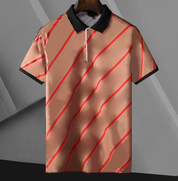 Summer Mens Polo Shirts With Letters Fashion Designer Polos for Men High Street Tee T-Shirt Classic Short Sleeve Tops Clothing Multi Option
