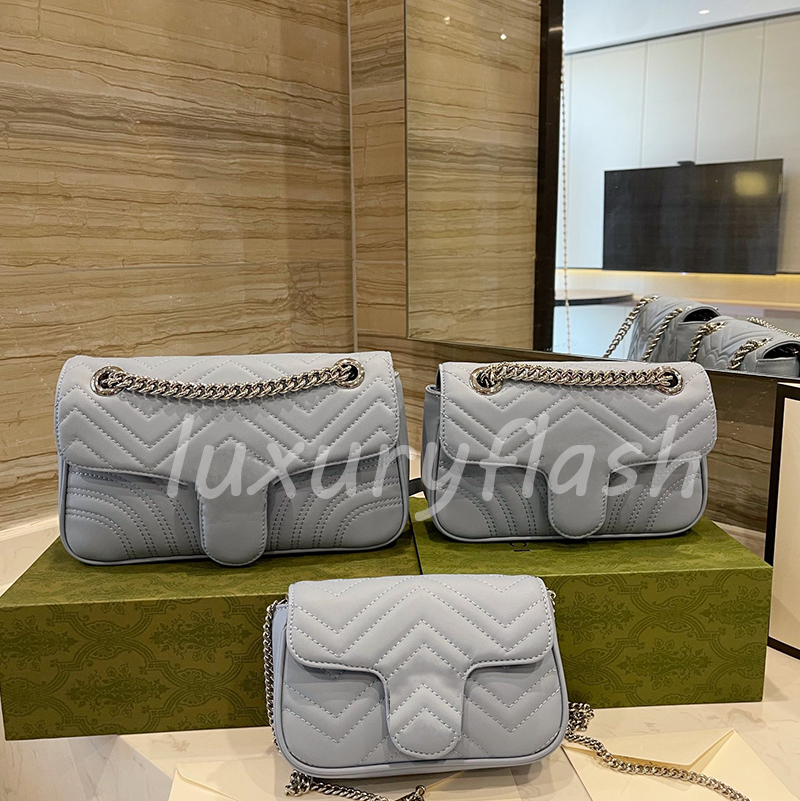 Designers Shoulder Bag Silver Hardware Cowhide Luxurys Crossbody Bags 2021 Newtest Women Macaron Color High Quality Handbags Purses