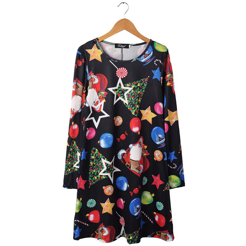 Casual Dresses Dress Women Merry Christmas Vintage Print O-Neck Woman Party Night Gothic Full Elegant Clothing 2021, Sk1928-r5
Casual Dresses Dress Women Merry Christmas Vintage Print O-Neck Woman Party Night Gothic Full Elegant Clothing 2021, Sk1928-r5