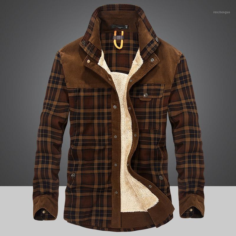 Men's Jackets Military Fleece Jacket Men Casual Slim 100% Cotton Flannel Shirts Army Plaid Coat Autumn Winter Thick Warm Clothing, Green
Men's Jackets Military Fleece Jacket Men Casual Slim 100% Cotton Flannel Shirts Army Plaid Coat Autumn Winter Thick Warm Clothing, Green