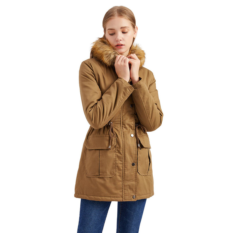 Women's down jacket daily work clothes outdoor autumn and winter long style slim and elegant luxury long-sleeved solid color fur with pocket hood, Black
Women's down jacket daily work clothes outdoor autumn and winter long style slim and elegant luxury long-sleeved solid color fur with pocket hood, Black