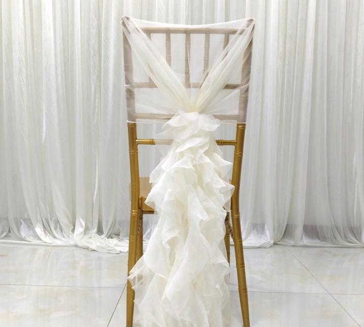2021 Spendex Chair Covers Vintage Romantic Different Color Chair Sashes Beautiful Fashion Wedding Decorations