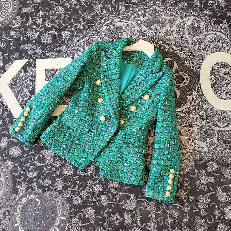 Women's Suits & Blazers High quality lane green women tweed jacket vintage winter double-breasted sequins thin plaid outerwear female S7BU, 1# shoe box
Women's Suits & Blazers High quality lane green women tweed jacket vintage winter double-breasted sequins thin plaid outerwear female S7BU, 1# shoe box