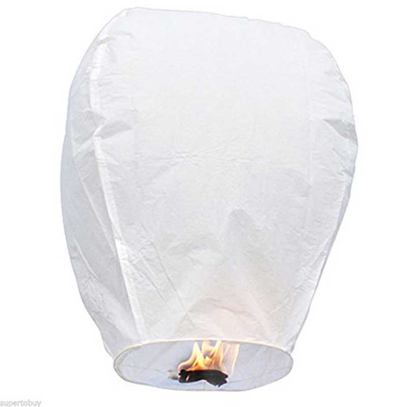 New 103050PCSlot Diy Chinese Sky Paper Flying ing Lanterns Fly Candle Lamps Christmas Wedding Birthday Party Decoration H10202885320