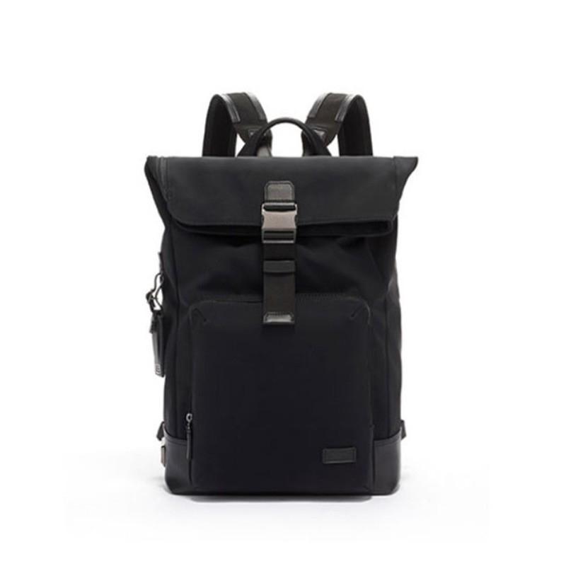 Backpack 66021 Men's Fashion Casual All-match Roll Top Computer Bag, Black 
Backpack 66021 Men's Fashion Casual All-match Roll Top Computer Bag, Black