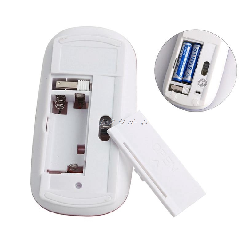 Nice Design 2.4GHz Wireless Ultra Thin Optical Scroll Mouse/Mice +USB Receiver For PC Laptop