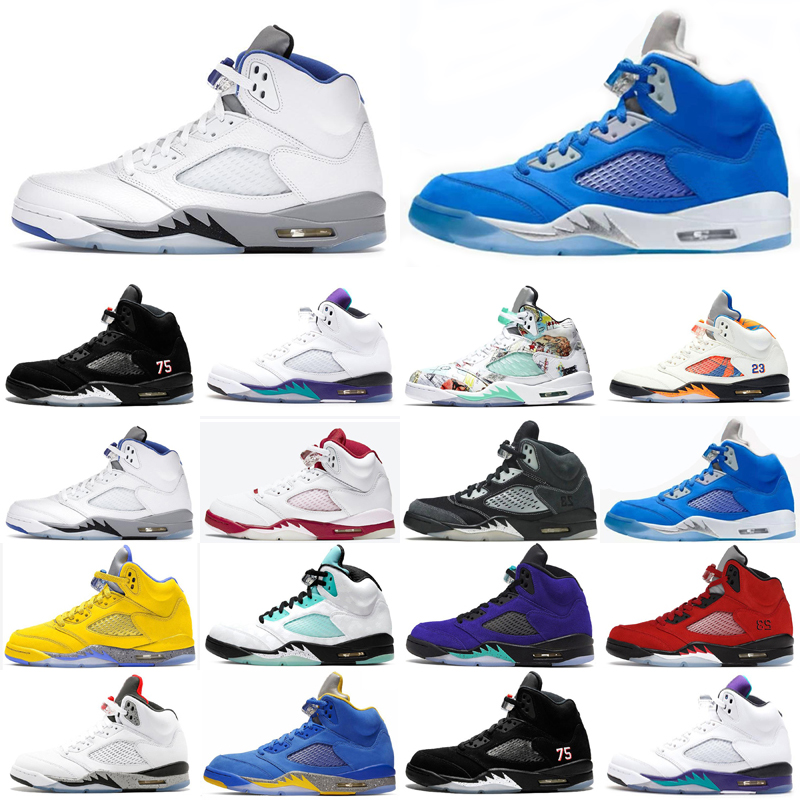 Jumpman 5 5s Top 3 Fire Red Michigan Mens Basketball Shoes Retroes Black Grape Fresh Prince Black Muslin Bred Sneakers Trainers, As photo 2
Jumpman 5 5s Top 3 Fire Red Michigan Mens Basketball Shoes Retroes Black Grape Fresh Prince Black Muslin Bred Sneakers Trainers, As photo 2