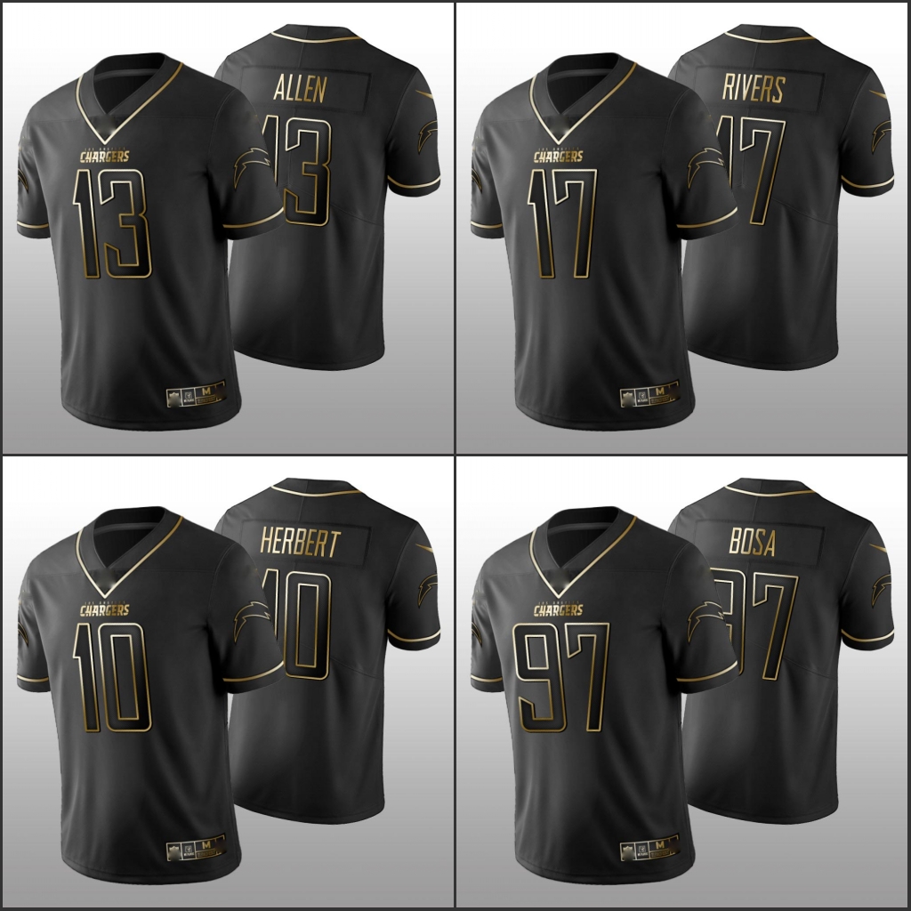 Los AngelesChargersMen #97 Joey Bosa 13 Keenan Allen 10 Justin Herbert 17 Philip Rivers Women Youth Black Golden Jersey
Los AngelesChargersMen #97 Joey Bosa 13 Keenan Allen 10 Justin Herbert 17 Philip Rivers Women Youth Black Golden Jersey