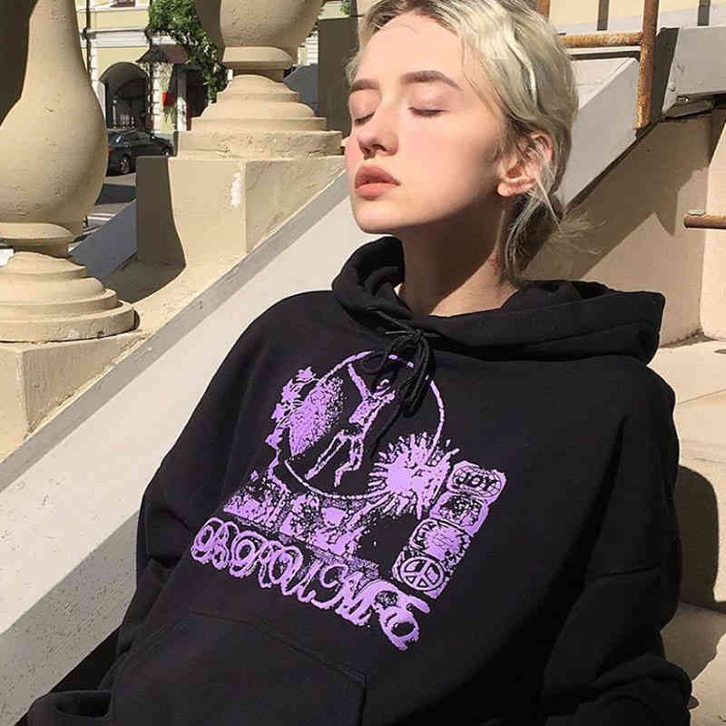 Women's Hoodies & Sweatshirts Vintage American sweater female student ins Hoodie Plush thickened autumn and winter hip-hop top style 8QSM, Thin black
Women's Hoodies & Sweatshirts Vintage American sweater female student ins Hoodie Plush thickened autumn and winter hip-hop top style 8QSM, Thin black