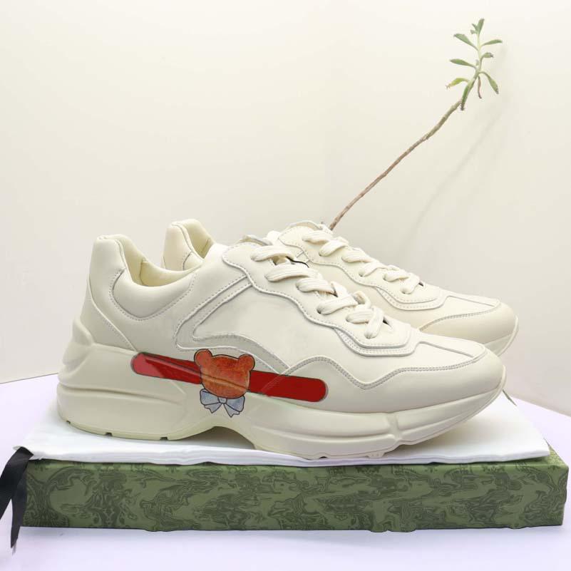 Classics Casual Shoe Rhyton Leather Platform Sneaker Luxurys Designers Shoes with Strawberry Wave Mouth Tiger Web Print Vintage Trainer yftfed, Black
Classics Casual Shoe Rhyton Leather Platform Sneaker Luxurys Designers Shoes with Strawberry Wave Mouth Tiger Web Print Vintage Trainer yftfed, Black