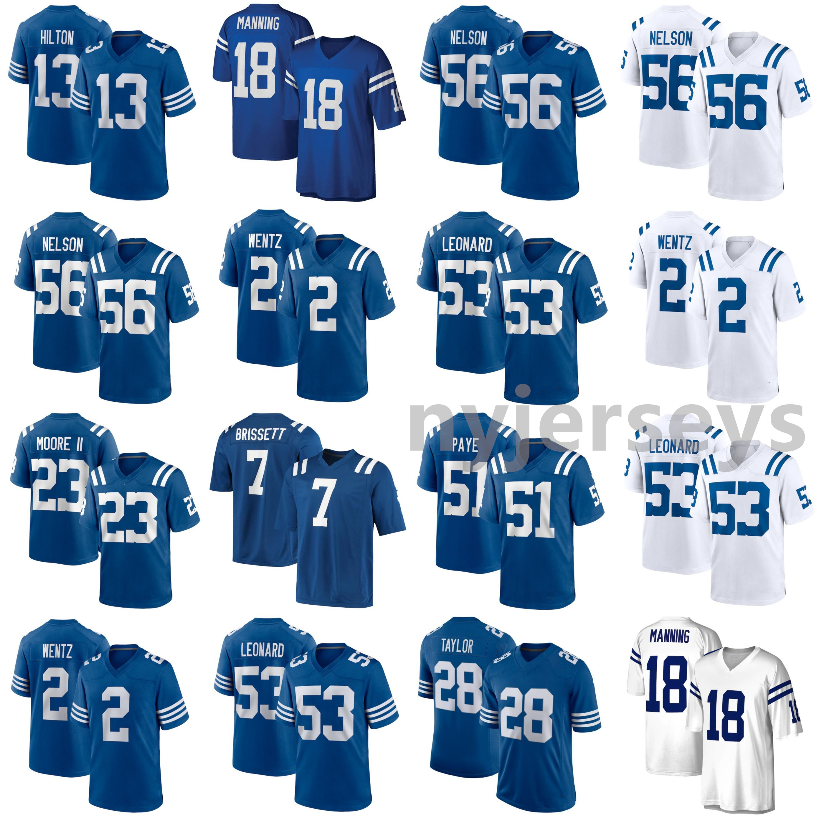 2021 Colts American Football Jerseys Quenton 56 Nelson Jersey Carson 2 Wentz Darius 53 Leonard Jacoby 7 Brissett Jonathan 28 Taylor Stitched Size S-XXXL, As photo
2021 Colts American Football Jerseys Quenton 56 Nelson Jersey Carson 2 Wentz Darius 53 Leonard Jacoby 7 Brissett Jonathan 28 Taylor Stitched Size S-XXXL, As photo