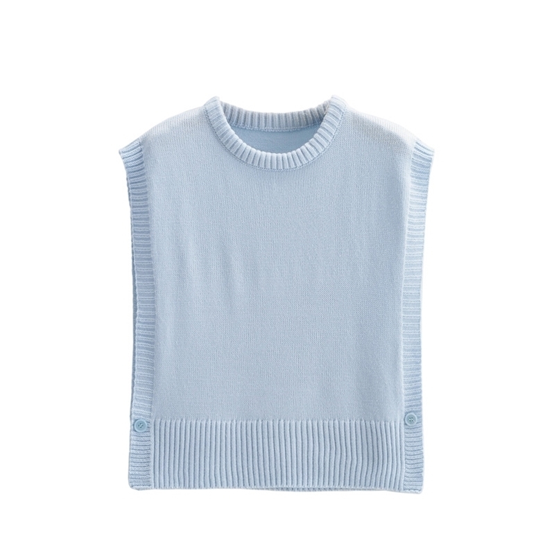Women sweater vest Spring Autumn Fashion O-neck sleeveless oversized knitted waistcoat Casual female knit 210524, Blue
Women sweater vest Spring Autumn Fashion O-neck sleeveless oversized knitted waistcoat Casual female knit 210524, Blue