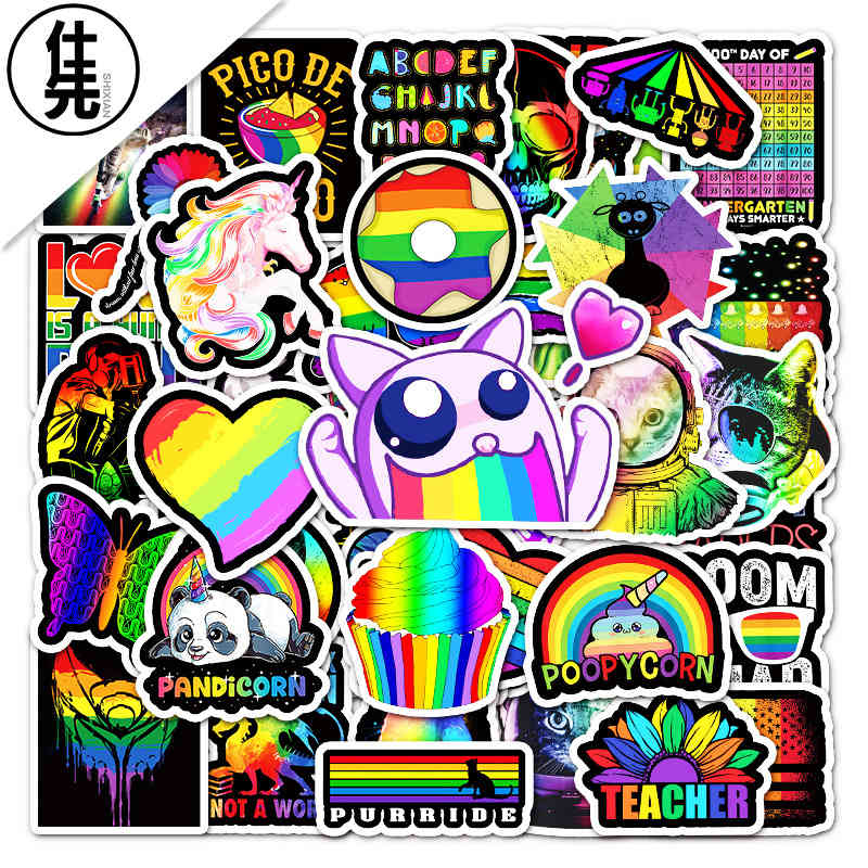 50 Cartoon Personality Rainbow Color Series Stickers Laptop Helmet Water Cup, 50 sheets d color department-151a
50 Cartoon Personality Rainbow Color Series Stickers Laptop Helmet Water Cup, 50 sheets d color department-151a