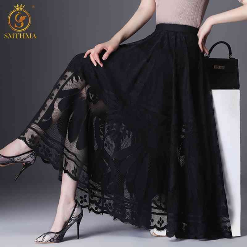 Summer Lace Skirt Faldas Women Elastic High Waist Black Big Swing Pleated Long 210520, Photo color
Summer Lace Skirt Faldas Women Elastic High Waist Black Big Swing Pleated Long 210520, Photo color