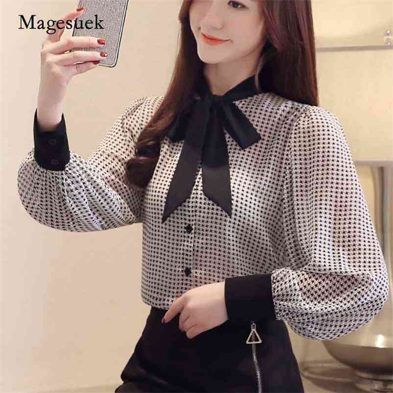 Cool Temperament Bow Houndstooth Chiffon Shirt Female Lantern Long-sleeved Womens Tops and Blouses Women s 2413 210518, Light brown red
Cool Temperament Bow Houndstooth Chiffon Shirt Female Lantern Long-sleeved Womens Tops and Blouses Women s 2413 210518, Light brown red