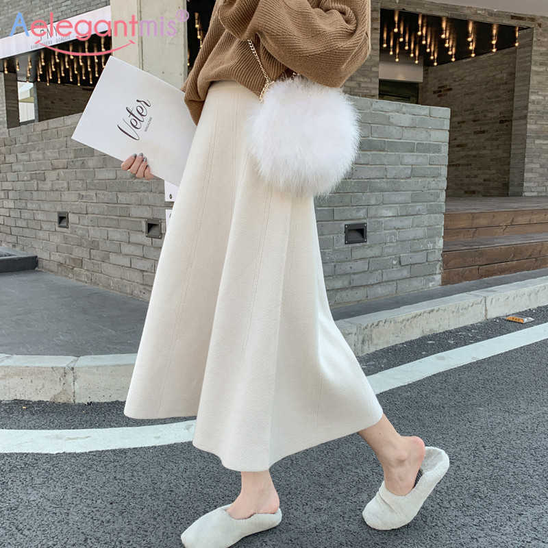 Aelegantmis Korean Casual Loose Knitted Skirt Women Soft Thick Warm Elastic High Waist Female A Line Vintage 8 Color 210607, Beige
Aelegantmis Korean Casual Loose Knitted Skirt Women Soft Thick Warm Elastic High Waist Female A Line Vintage 8 Color 210607, Beige