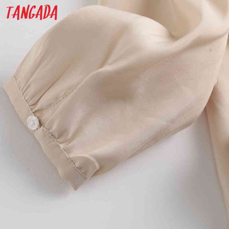 Spring Women Solid Ruffles Neck Blouse Long Sleeve Chic Female Office Lady Shirt Blusas Femininas WF33 210416