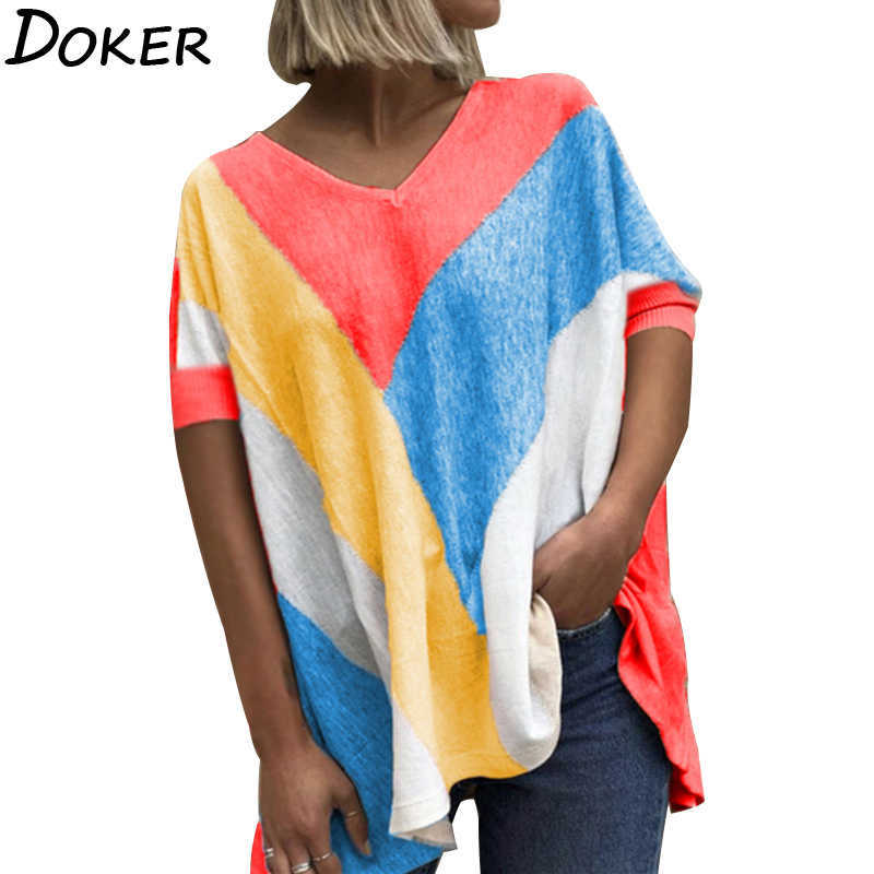 V-neck Color Matching Printed Tshirt Women Loose Casual Womens Tops And Blouses Tie-dye Twill Cross 5xl Clothes 210604, Beige
V-neck Color Matching Printed Tshirt Women Loose Casual Womens Tops And Blouses Tie-dye Twill Cross 5xl Clothes 210604, Beige
