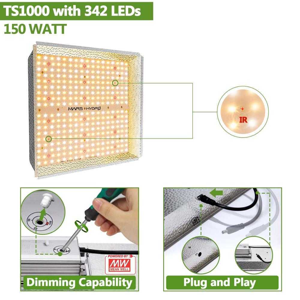 Mars Hydro TS 600W 1000W 2000W 3000W LED Grow Indoor Plants Veg Flower Replace HPS/HID Hydroponics Full Spectrum
Mars Hydro TS 600W 1000W 2000W 3000W LED Grow Indoor Plants Veg Flower Replace HPS/HID Hydroponics Full Spectrum