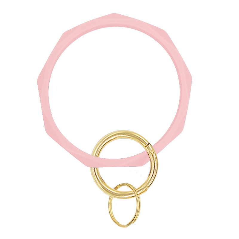 17 Colors Silicone Keychain Bangle Keychain Bracelets Keyring O Shaped Wristlet Bracelet Circle Charm Key Ring Holder Wristbands Party Favor, Silver
17 Colors Silicone Keychain Bangle Keychain Bracelets Keyring O Shaped Wristlet Bracelet Circle Charm Key Ring Holder Wristbands Party Favor, Silver