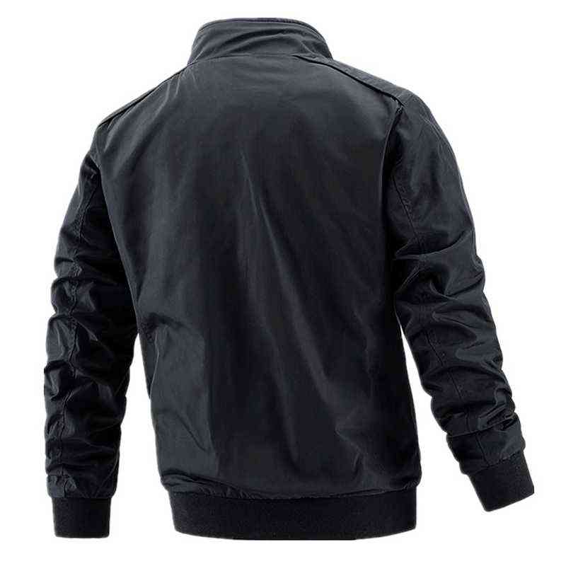 AIOPESON Autumn Winter Men's windbreaker Jackets Sports Casual Business Solid Simple Slim Fit s Jacket Clothing 211110
