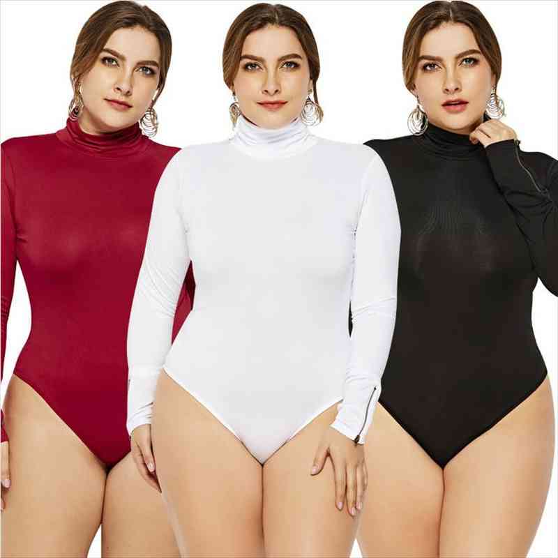 women big size leotard bodycon bodysuit playsuit turtleneck collar long sleeve jumpsuit for lady 5xl 6xl, Black;white
women big size leotard bodycon bodysuit playsuit turtleneck collar long sleeve jumpsuit for lady 5xl 6xl, Black;white