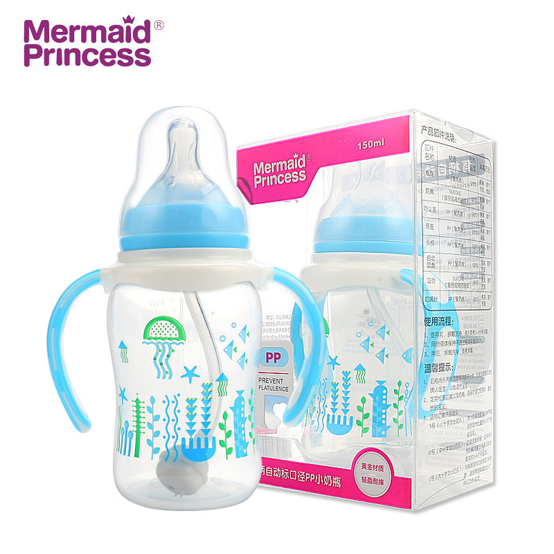 mermaid princess creative label mouth with two color handle pp 150ml baby pacifier bottle mother baby
mermaid princess creative label mouth with two color handle pp 150ml baby pacifier bottle mother baby